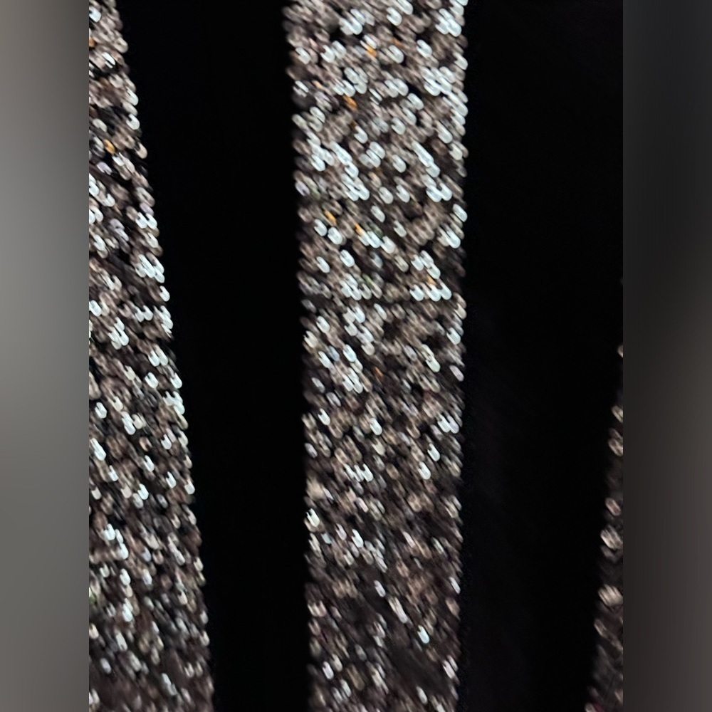ELOQUII Plus Size- Velvet & Sequin Long Sleeve Bodycon Cocktail Dress- Size 24w - Picture 8 of 10